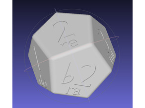 Solfege Die 3D model