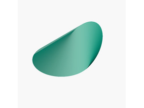 Parametric Oloid Generator (STEP, Customizable, CNC & 3D Printing) 3D model