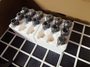 Gridfinity ER20 Collet Holder 3D model