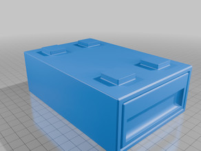 Stackable Block drawers 3D model