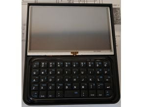 Raspberry Pi Cyberdeck for 5" Screen and Mini Keyboard 3D model
