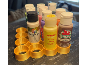Craft Paint Bottle Tray 3D model