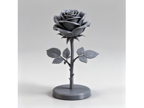 Rosa en con base 3D model