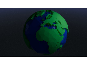 Low Poly Earth 3D model