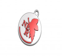 NERV Keychain- Single/Dual Extrusion 3D model