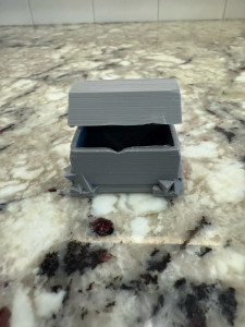 Stylized Stone Chest 3D model