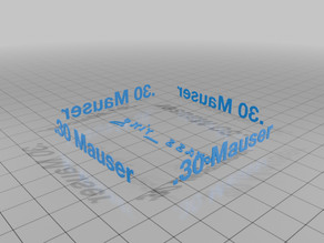 .30 Mauser Stacking Loading Block - Solid and Vase Mode 3D model