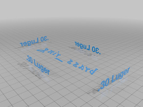 .30 Luger Stacking Loading Block - Solid and Vase Mode 3D model