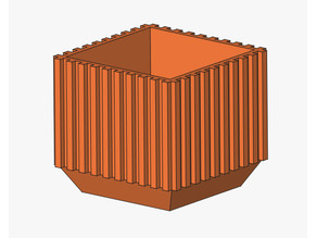 Cubic container (/pen holder) 3D model