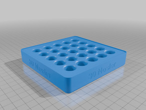 30 Nosler Stacking Loading Block - Solid and Vase Mode 3D model
