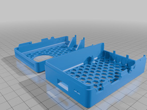Pi3+ Case-Revised height and lid. 3D model