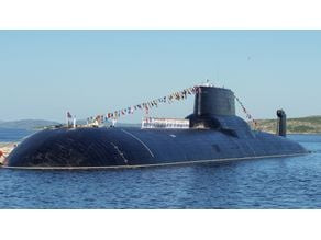 Typhoon class submarine 3D model