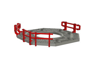 Easy print Handrails 3D model