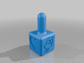 Fidget toy joystick 3D model