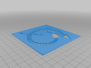Flexi Dragon Stencil 3D model