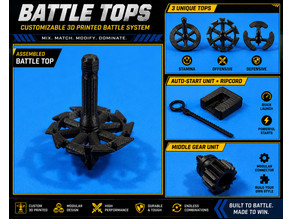 Modular Battle Top with Auto Start Box 3D model