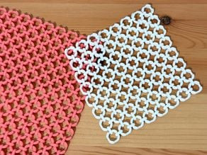 Loop Link Fidget Fabric 3D model