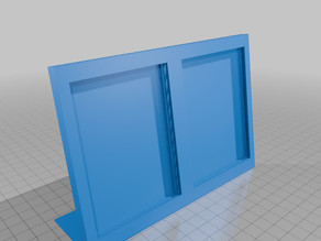 Two Card Toploader Stand 3D model