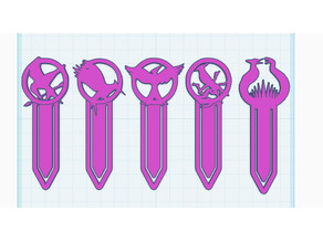 Hunger games Bookmarks 3D model