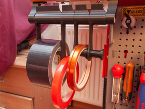 Under desk modular tape holder 3D model