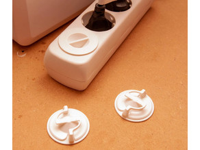 Schuko / Type F Socket Dust Cover V2 3D model