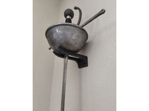 Simple Rapier wall hanger 3D model