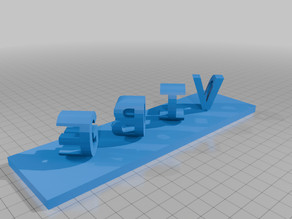 3d crossing words 3D model