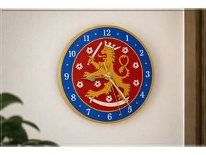 Finland Emblem Wall Clock 3D model