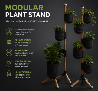 Modular Vertical Planter 3D model