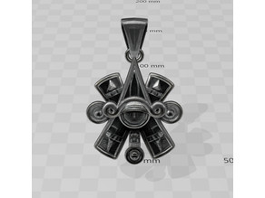 aztec pendant 2 3D model