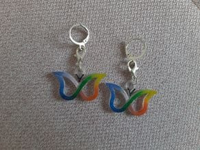 ADHD Charm/Earrings 3D model