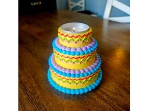 Cake Candle Holder 3D model
