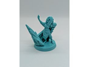 Earth wizard female FDM supportless 3D model