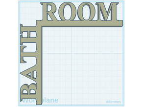 Bathroom Name - LEFT 3D model
