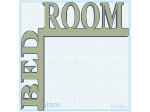 Bed Room Name - LEFT 3D model
