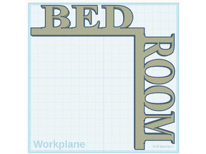 Bed Room Name - RIGHT 3D model