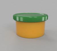 Stackable container with lid 3D model