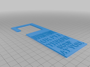 Funny door hanger 3D model