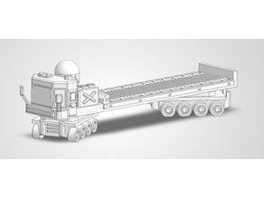 6mm Sci-Fi Flatbed Truck 3D model