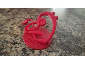 Base Treble Clef heart stand 3D model