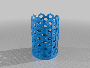 Honeycomb Penholder 3D model