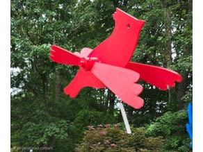 Cardinal Windspinner Remix 3D model