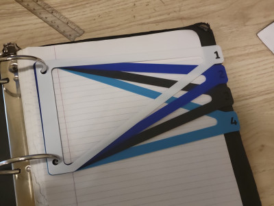 Numbered Binder Dividers 3D model