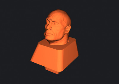 The Rock Keycap (Membrane) 3D model