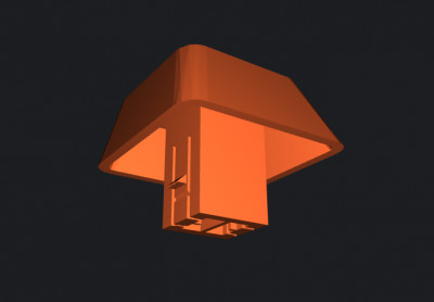 Plain Membrane Keycap 3D model