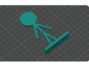 Stick Figure With Base 3D model