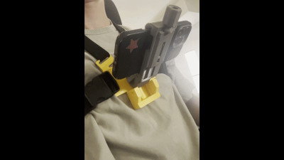 ChestView – Adjustable Phone Chest Mount  3D model