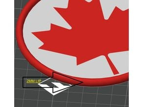 MAPLE LEAF COASTER 4,2 INCHES 3D model