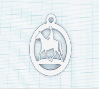 horse keychain 3D model