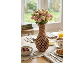 Narrow table vase 3D model